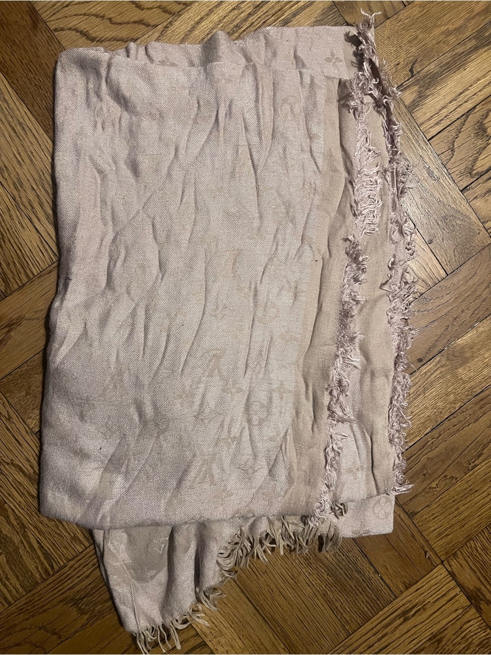 Light Pink Women's Fringe Scarf
